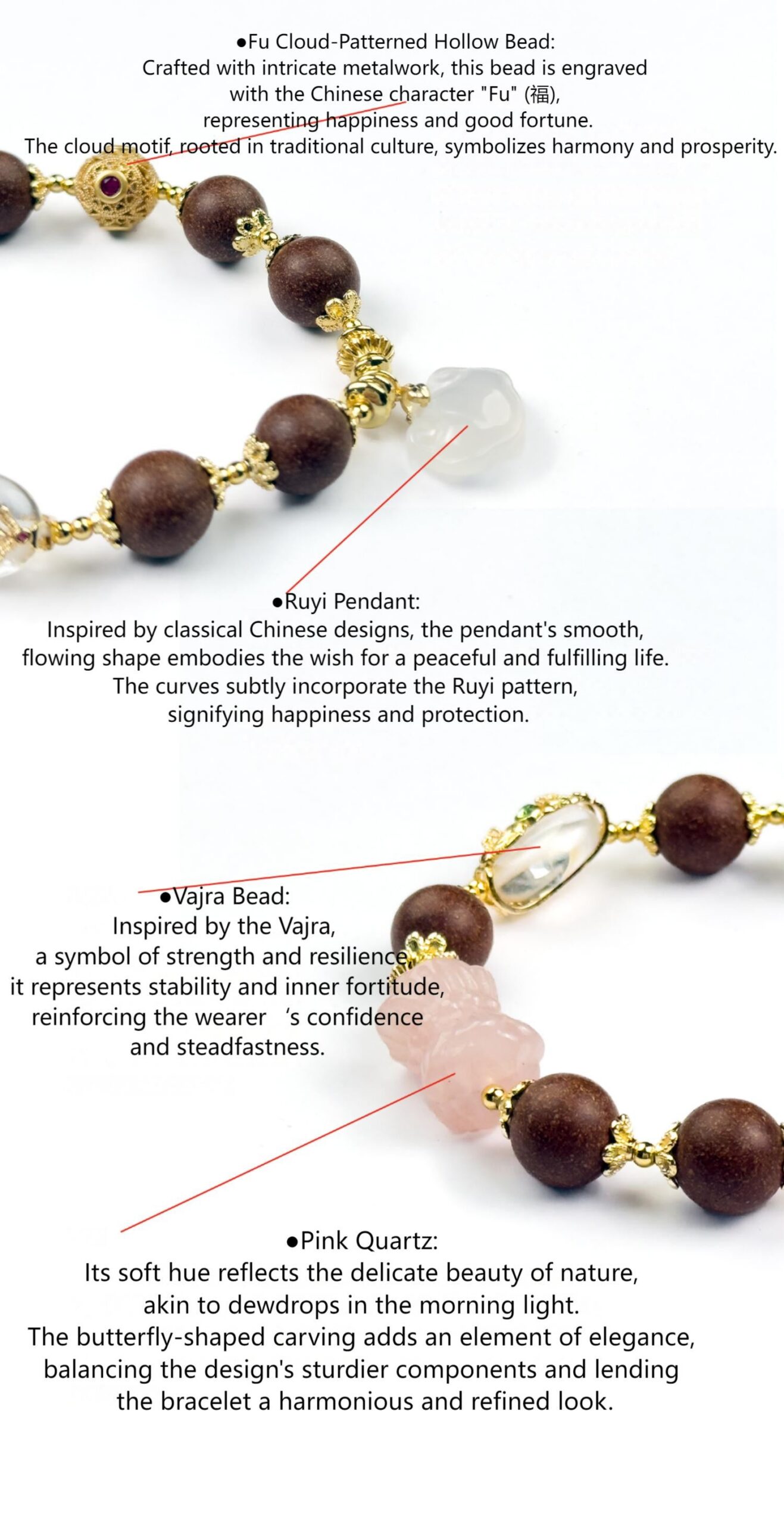 Essence of Azure Qilin Incense Beads Bracelet 46 Seeds