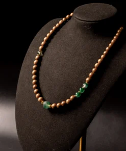 Alternative view of "Peaceful Slumber Jiangnan" Incense Beads Necklace