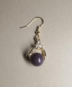 Royal Purple Incense Earrings Detail View