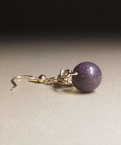 Royal Purple Incense Earrings Close-up