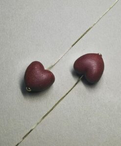 Rose Incense Heart Earrings View