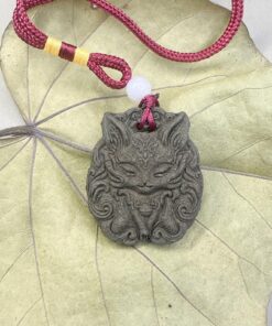 Kitsune Black Fox Car Charm View