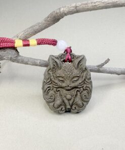 Kitsune Black Fox Car Charm Lifestyle