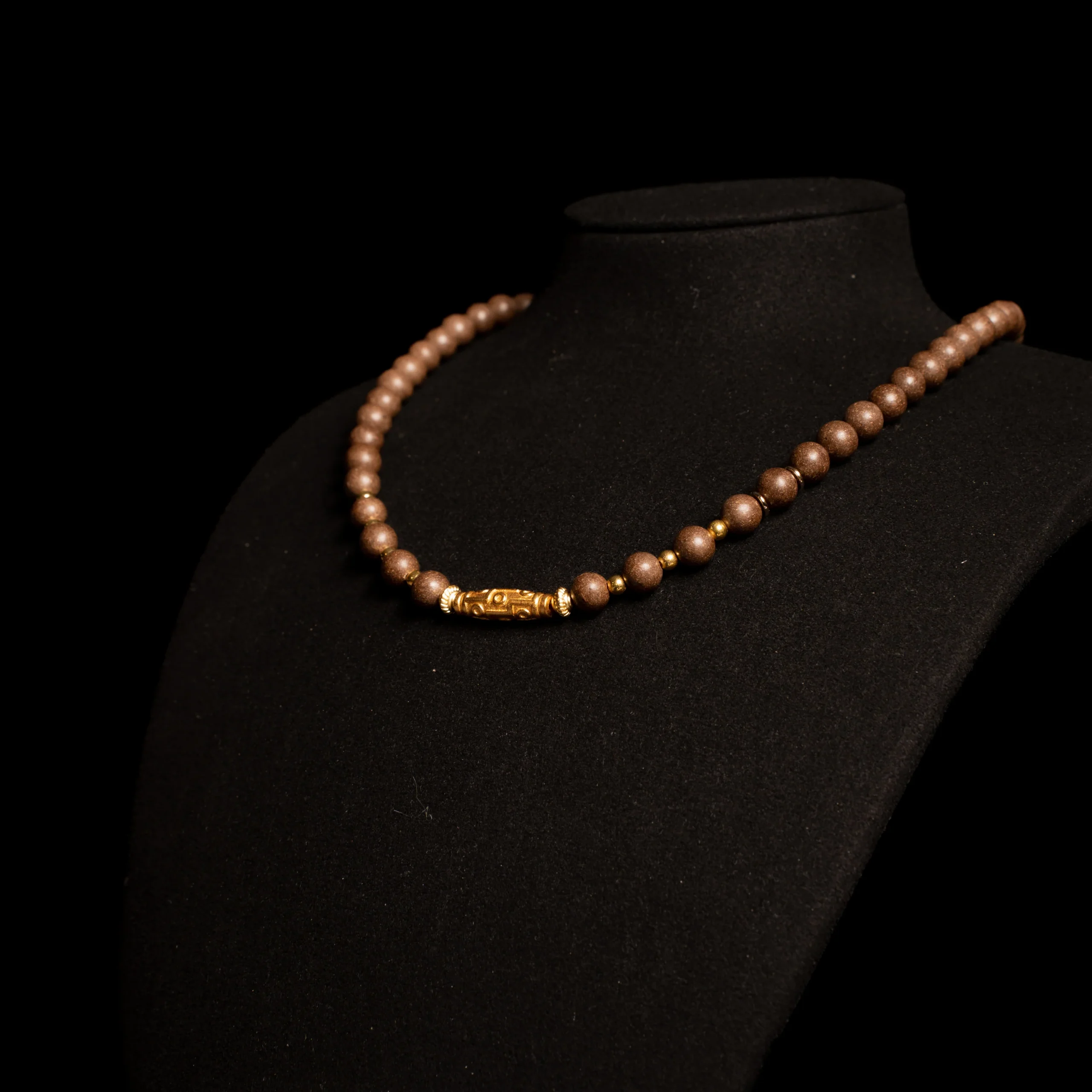 Ebony Agarwood Incense Beads Necklace - Image 4