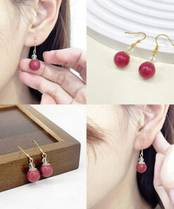 Alternative view of Natural Fragrance Bead Earrings