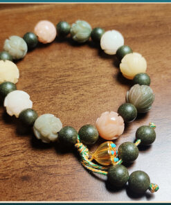 Alternative view of God of Wealth Lotus & Bodhi Wellness Bracelet