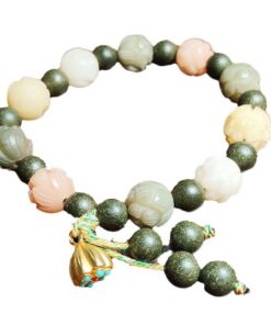 God of Wealth Lotus & Bodhi Wellness Bracelet