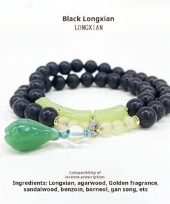 Alternative view of LONGXIAN Natural Chinese Herbal Incense Bead Bracelet